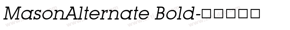 MasonAlternate Bold字体转换